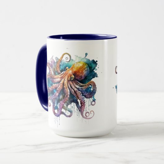 Schöner Aquareller Tasse (Vorderseite Links)