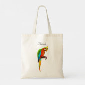 Schöner Ara-Vogel  Tragetasche (Rückseite)