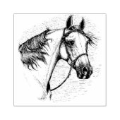 SCHÖNER ARABISCHER PFERD, KOPFPORTRATRAIN GUMMISTEMPEL