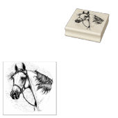 SCHÖNER ARABISCHER PFERD, KOPFPORTRATRAIN GUMMISTEMPEL (Stempel)