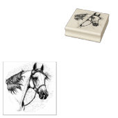 SCHÖNER ARABISCHER PFERD, KOPFPORTRATRAIN GUMMISTEMPEL (Stempel)