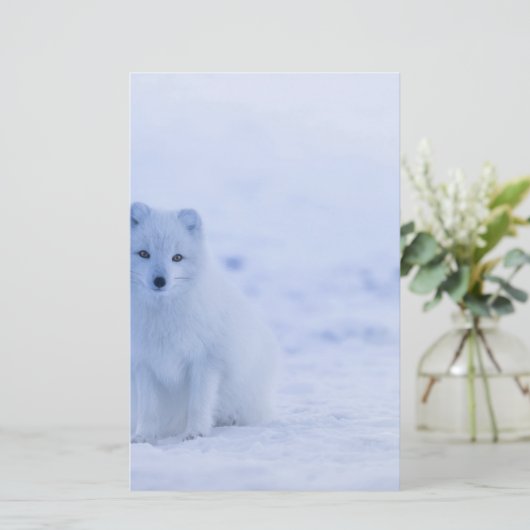 Schöner arktischer Fox Briefpapier (Stehend Vorderseite)
