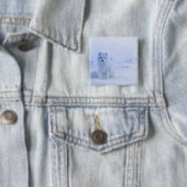 Schöner arktischer Fox Button (Beispiel)