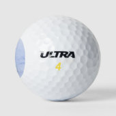 Schöner arktischer Fox Golfball (Logo)