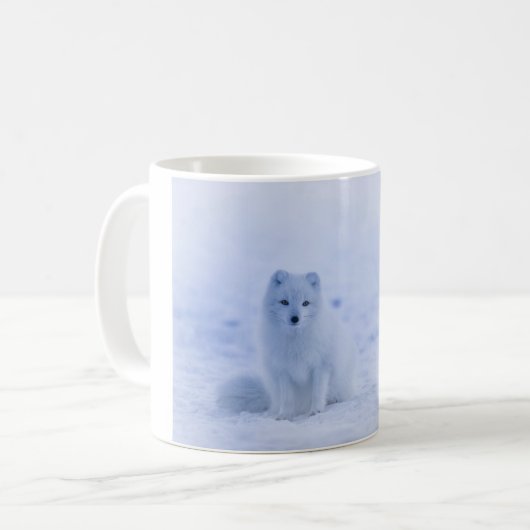 Schöner arktischer Fox Kaffeetasse (Vorderseite Links)
