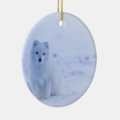 Schöner arktischer Fox Keramik Ornament (Rechts)