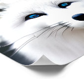 Schöner arktischer Fox Poster (Ecke)