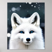 Schöner arktischer Fox Poster (Vorne)