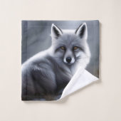 Schöner Artischer Fox Badhandtuch Set (Waschlappen)