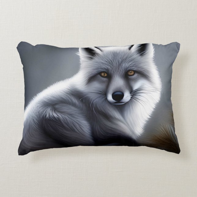 Schöner Artischer Fox Dekokissen (Vorderseite)