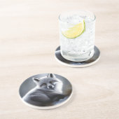 Schöner Artischer Fox Getränkeuntersetzer (Seite)