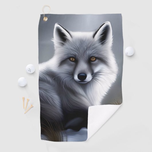 Schöner Artischer Fox Golfhandtuch (Insitu)