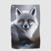 Schöner Artischer Fox Golfhandtuch (Vorderseite)