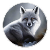 Schöner Artischer Fox Keramikknauf (Vorderseite)