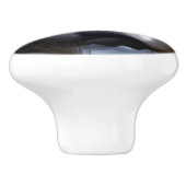 Schöner Artischer Fox Keramikknauf (Seitenansicht)