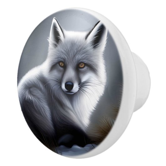 Schöner Artischer Fox Keramikknauf (Rechts)