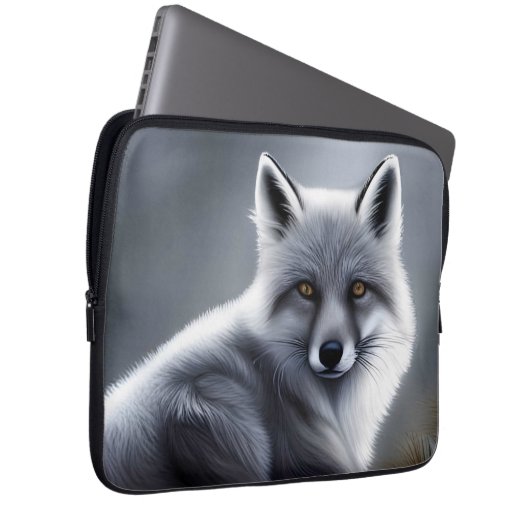 Schöner Artischer Fox Laptopschutzhülle (Vorne Rechts)
