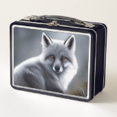 Schöner Artischer Fox Metall Brotdose (Vorderseite)