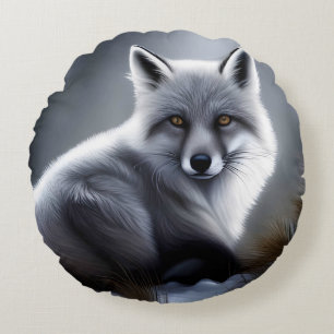 Schöner Artischer Fox Rundes Kissen