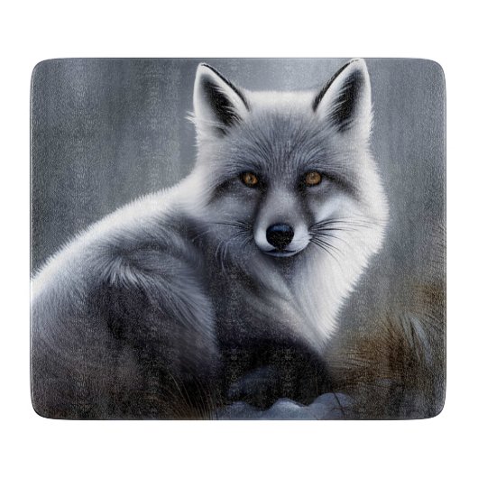Schöner Artischer Fox Schneidebrett (Vorderseite)