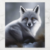 Schöner Artischer Fox Weinetikett (Einzelnes Label)