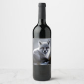 Schöner Artischer Fox Weinetikett (Vorderseite)