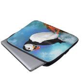 Schöner Atlantik Puffni Bird Laptop Sleeve (Vorne Knopf)