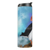 Schöner atlantischer Puffin Thermal Tumbler Thermosbecher (Nach links gedreht)