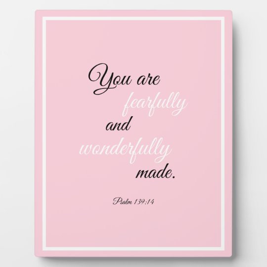 Schoner Aufmunternder Bibel Zitat Psalm 139 Fotoplatte Zazzle De