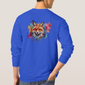 Schöner aufstrebender Wasserfarbenfox T-Shirt (Rückseite)
