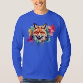 Schöner aufstrebender Wasserfarbenfox T-Shirt (Vorderseite)