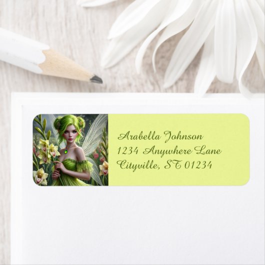 Schöner August Fairy in Gladioli (Insitu)