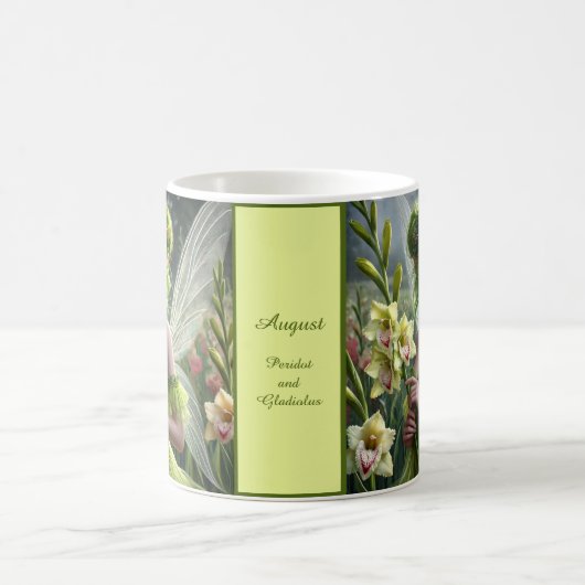 Schöner August Fairy in Gladioli Kaffeetasse (Mittel)