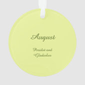 Schöner August Fairy in Gladioli Ornament (Rückseite)