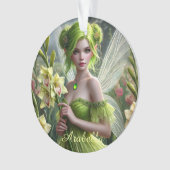 Schöner August Fairy in Gladioli Ornament (Vorderseite)