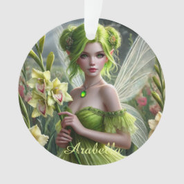 Schöner August Fairy in Gladioli Ornament