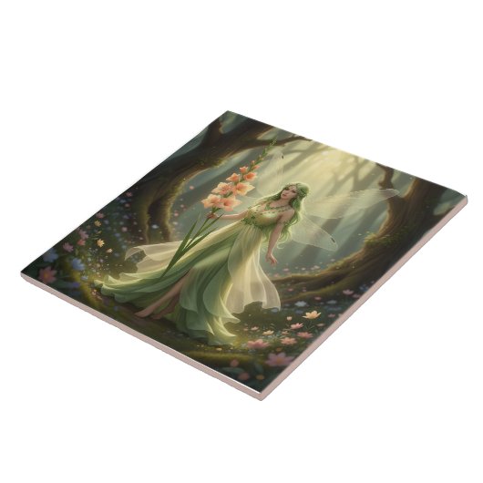 Schöner August Peridot Fairy Fliese (Seite)