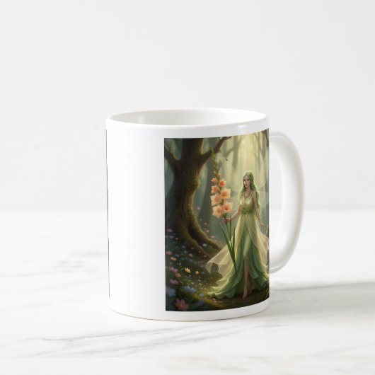Schöner August Peridot Fairy Kaffeetasse (VorderseiteRechts)