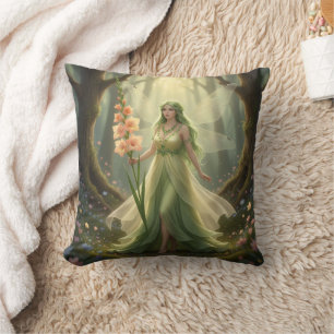 Schöner August Peridot Fairy Kissen