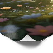 Schöner August Peridot Fairy Poster (Ecke)