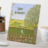 Schöner Ausblick im Ruhestand Sockelschild (In Situ)