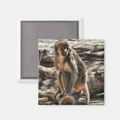 Schöner Baboon-Magnet Magnet (Vorderseite/Rückseite)