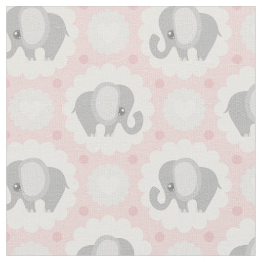 Schöner Baby-Elefant im Rosa Stoff (Nahaufnahme)