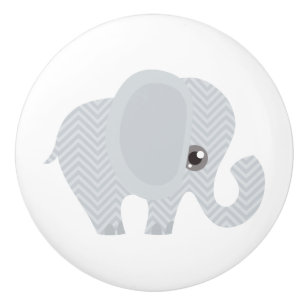 Schöner Baby-Person-Elefant Keramikknauf