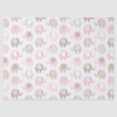 Schöner Baby-rosa Elefant Seidenpapier (Vorderseite)