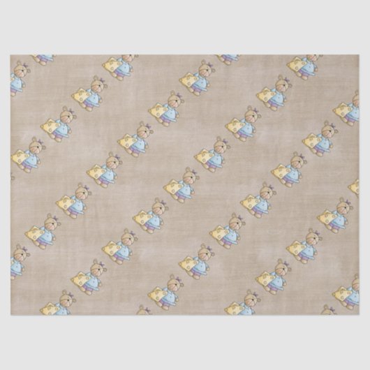 Schöner Baby-Teddybär Seidenpapier (Vorderseite)