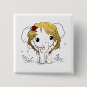 Schöner Babyelefone mit gelbem Haar Button (Vorderseite)