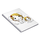 Schöner Babyelefone mit gelbem Haar Notizblock (Rechte Seite)