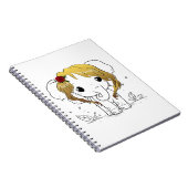 Schöner Babyelefone mit gelbem Haar Sp Notizblock (Rechte Seite)