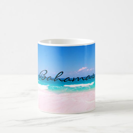 Schöner Bahamas-Strand Kaffeetasse (Mittel)